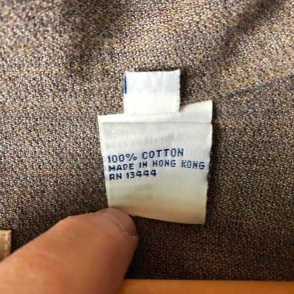 Tan Light Brown Button Down Long Sleeve Shirt XXL - Picture 6 of 9